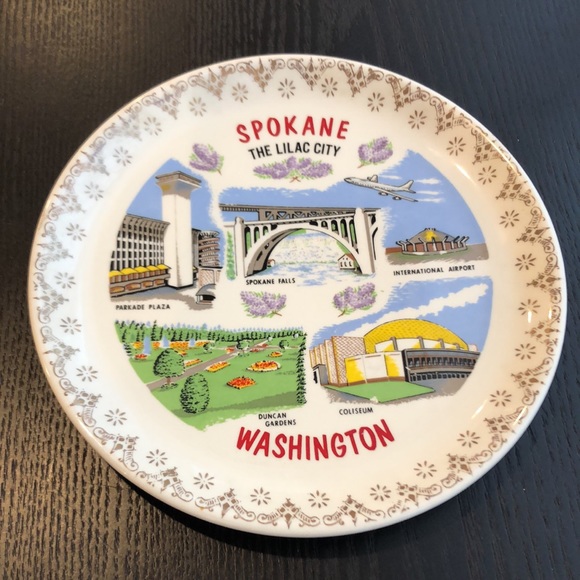 State of Washington Decorative Ceramic Pottery Platter Plate - Picture 3 of 3